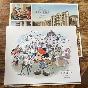 Disney Riviera Resort Print Mickey & Minnie, Donald & Daisy, DVC Vacation Club